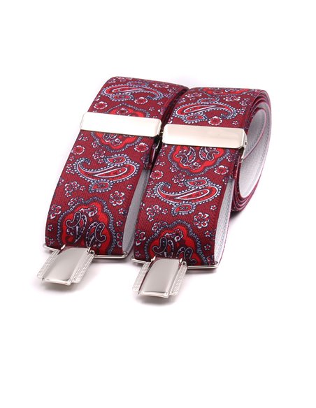 Tirantes Cachemira Burdeos X/Y Tirantes Cachemira Burdeos X/Y