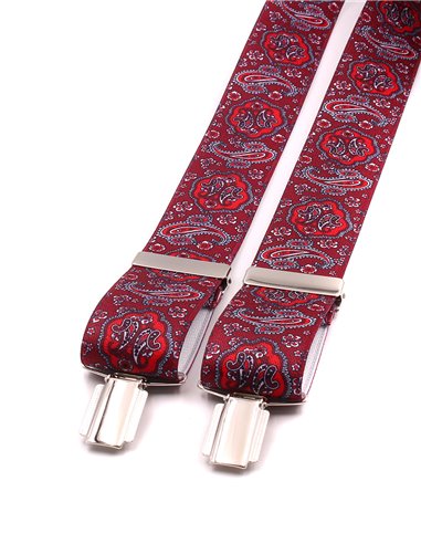 Tirantes Cachemira Burdeos X/Y