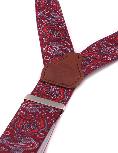 Tirantes Cachemira Burdeos X/Y