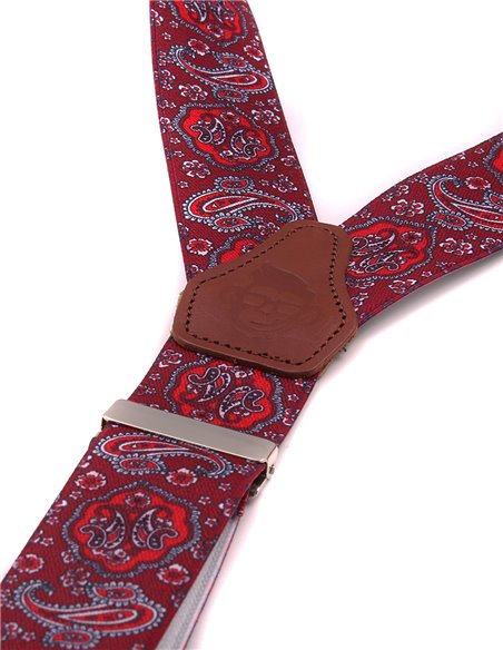 Tirantes Cachemira Burdeos X/Y Tirantes Cachemira Burdeos X/Y