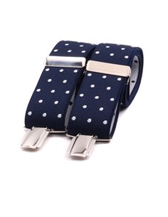 Tirantes Azul marino Lunares  Blancos X/Y