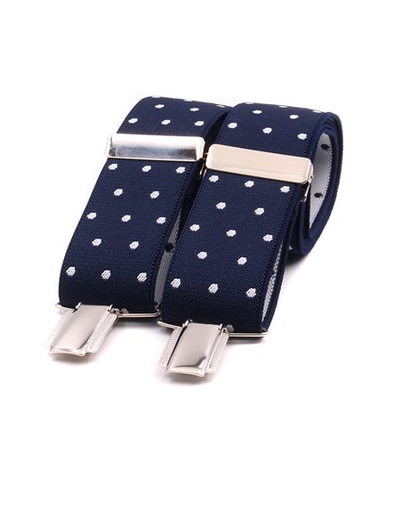 Tirantes Azul marino Lunares  Blancos X/Y