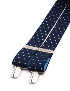 Tirantes Azul marino lunares celestes X/Y 2