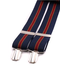 Tirantes  raya granate 2