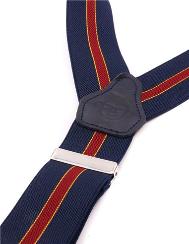 Tirantes  raya granate