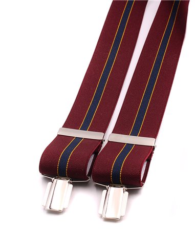 Tirantes Raya Burdeos Azul X/Y