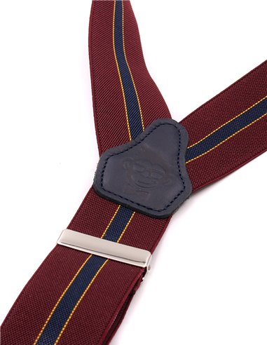 Tirantes Raya Burdeos Azul X/Y