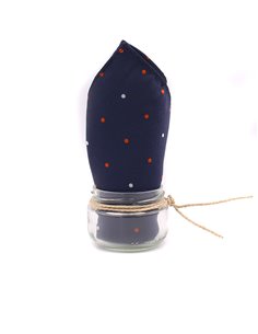 PAÑUELO  LUNAR AZUL MARINO TIERRA
