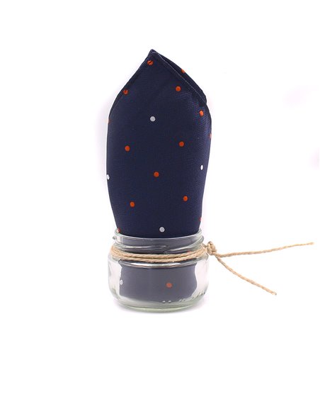 PAÑUELO  LUNAR AZUL MARINO TIERRA