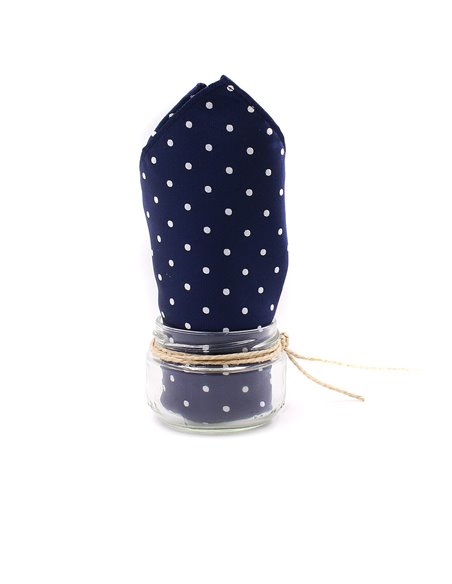 PAÑUELO  LUNAR AZUL MARINO