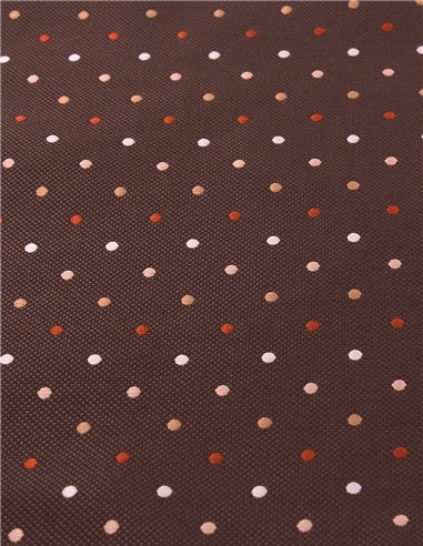 PAÑUELO  LUNAR MARRÓN