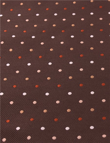 PAÑUELO  LUNAR MARRÓN