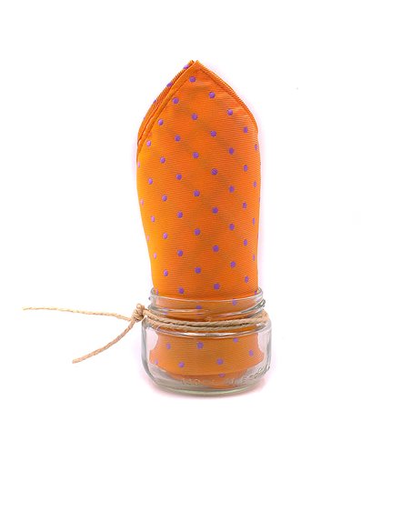 PAÑUELO  LUNAR NARANJA