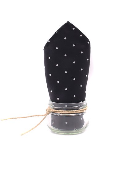 PAÑUELO  LUNAR NEGRO