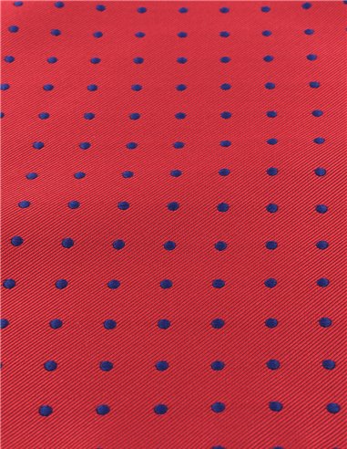 PAÑUELO  LUNAR ROJO AZUL