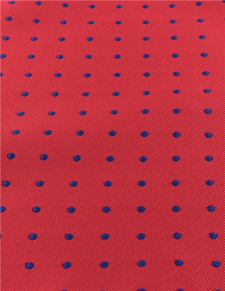 PAÑUELO  LUNAR ROJO AZUL