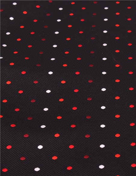 PAÑUELO  LUNAR NEGRO ROJO