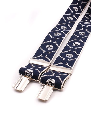 Tirantes Calaveras Azul marino Y