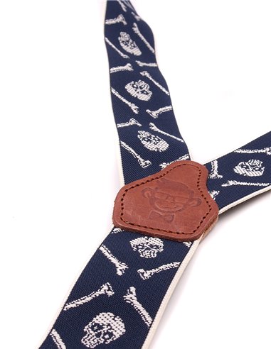 Tirantes Calaveras Azul marino Y