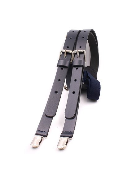 Tirantes Cuero Azul Marino