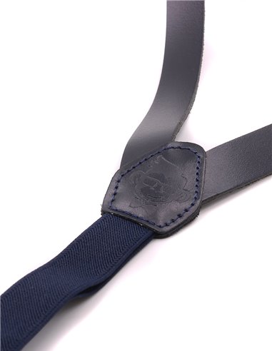 Tirantes Cuero Azul Marino