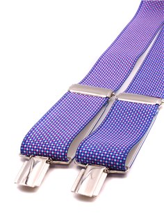 Tirantes Micro rombos fucsia X 2