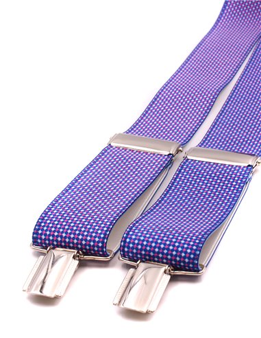 Tirantes Micro rombos fucsia X