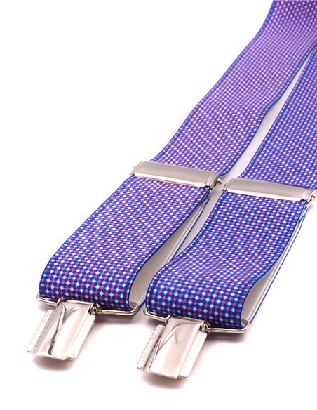 Tirantes Micro rombos fucsia X