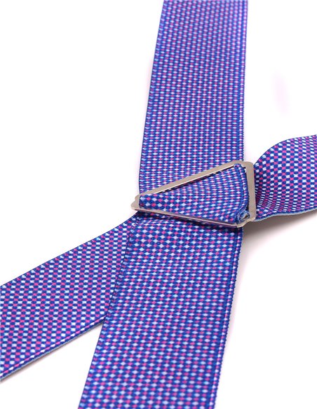 Tirantes Micro rombos fucsia X