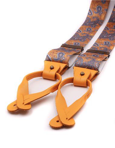 Tirantes Cachemir Denim Yellow Bronce