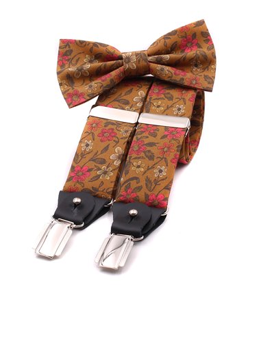 Conjunto Tirantes y Pajarita Fleur hiver