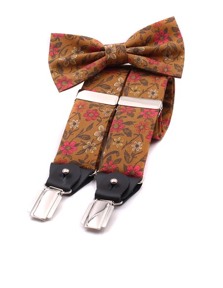 Conjunto Tirantes y Pajarita Fleur hiver