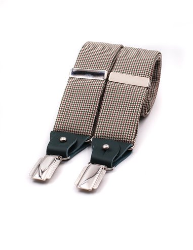 Conjunto Tirantes y Pajarita Pied de Poule