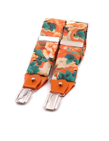 Conjunto Tirantes y Pajarita Wagara Orange