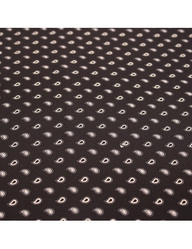 PAÑUELO SEDA CACHEMIR NEGRO
