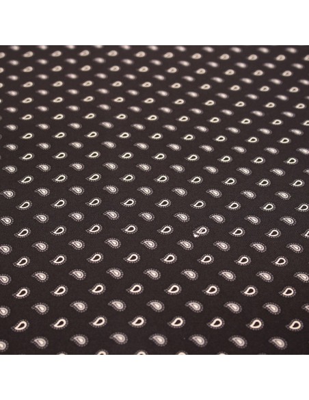 PAÑUELO SEDA CACHEMIR NEGRO PAÑUELO SEDA CACHEMIR NEGRO